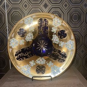 Czech Bohemia Crystal Egermann Fruit Bowl